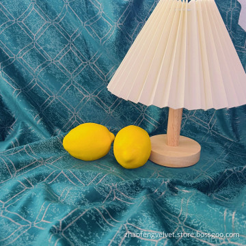 100%Polyester Foil Glue Velvet Fabric
